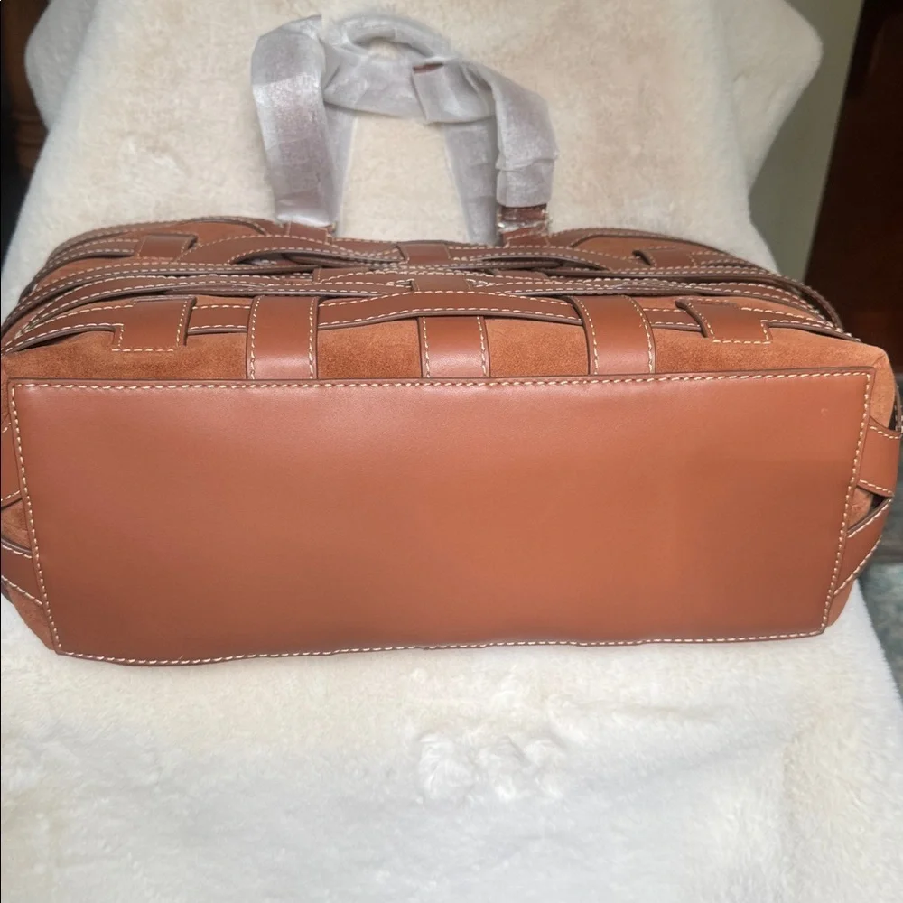Sam Edelman Bay large Brown Leather Tote Bag - Picture 3 of 8